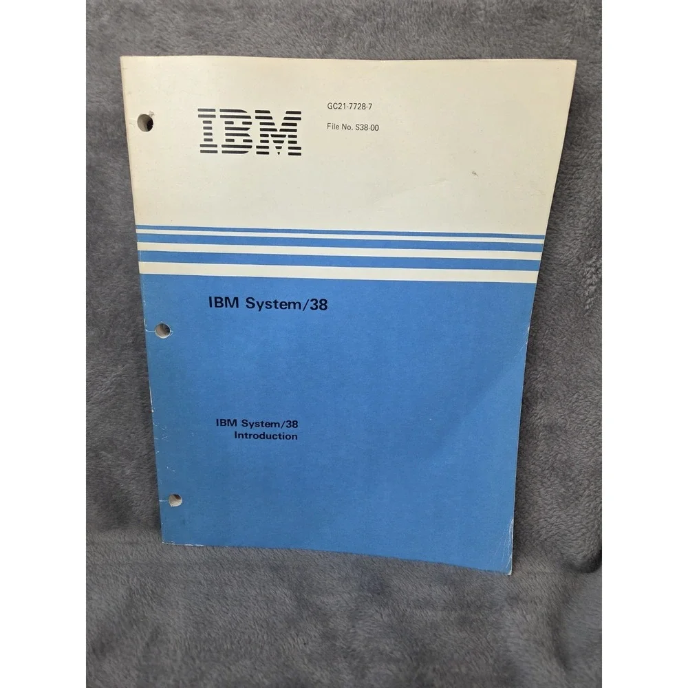 IBM Sytem/38 Introduction‎ - Manual Eighth Edition 1984